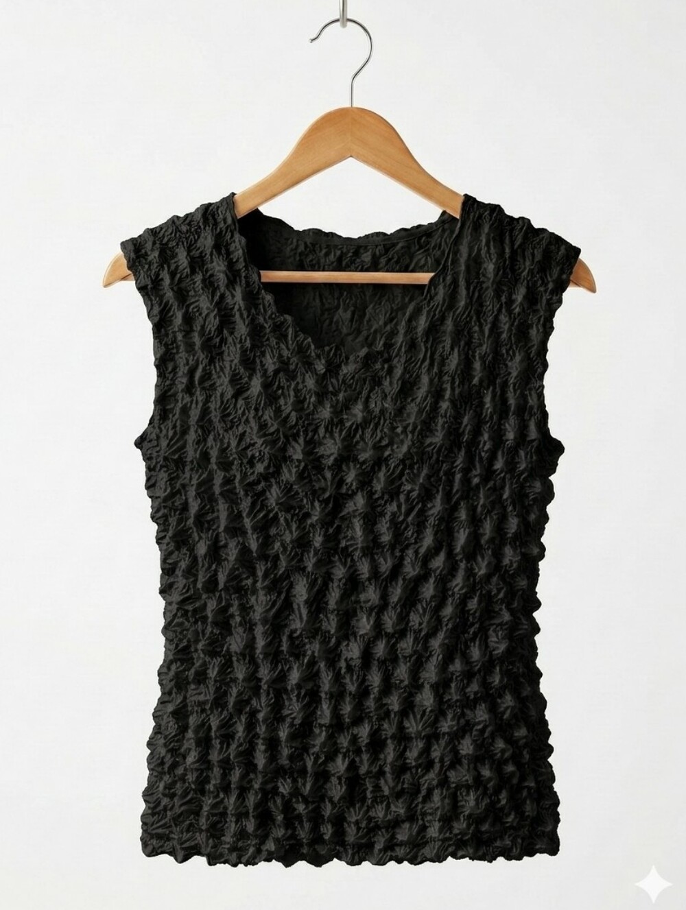 Y2k Retro Crinkle Top Textured Ultra Magic Stretch Lightweight Fits XS/Large New